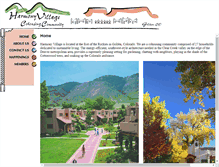 Tablet Screenshot of harmonyvillage.org
